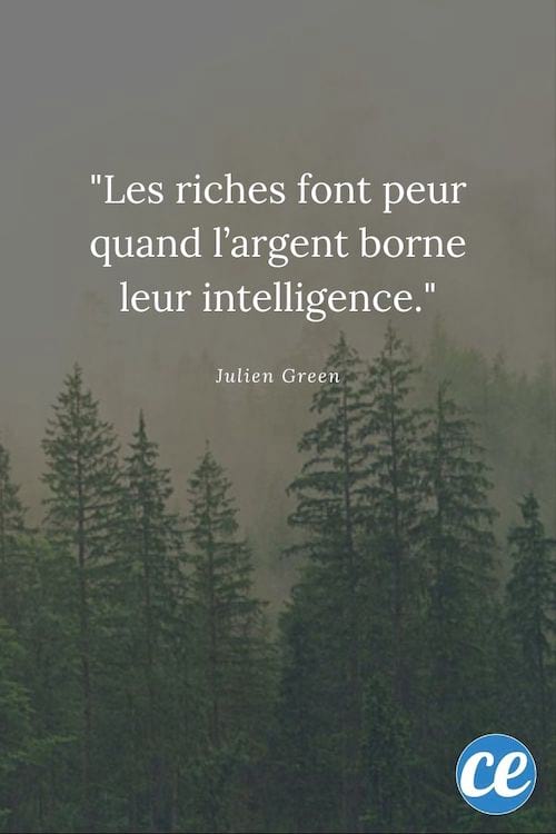 Les riches font peur quand l'argent borne leur intelligence.