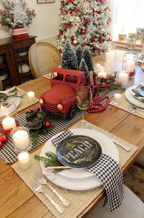 65 Idees Deco Pour Une Superbe Table De Noel Faciles Pas Cheres