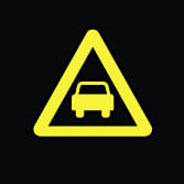 Témoin lumineux d'alerte distance de sécurité