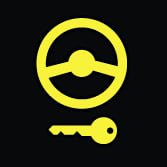 Témoin lumineux de anomalie de l’antivol de direction