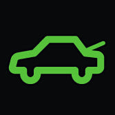 Témoin lumineux de coffre ouvert