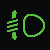 Témoin lumineux de réglage manuel de la hauteur des faisceaux lumineux