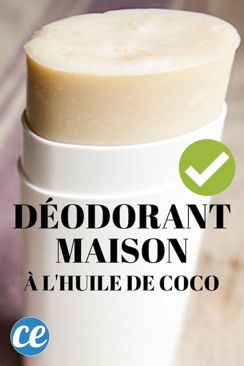 Déodorant maison à l'huile de coco.