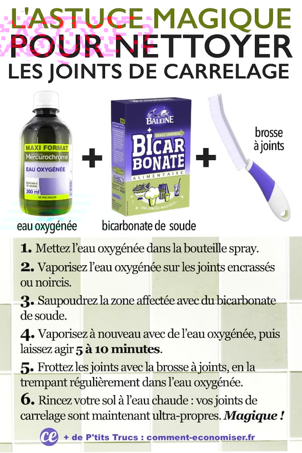 L'astuce facile pour nettoyer les joints de carrelage !