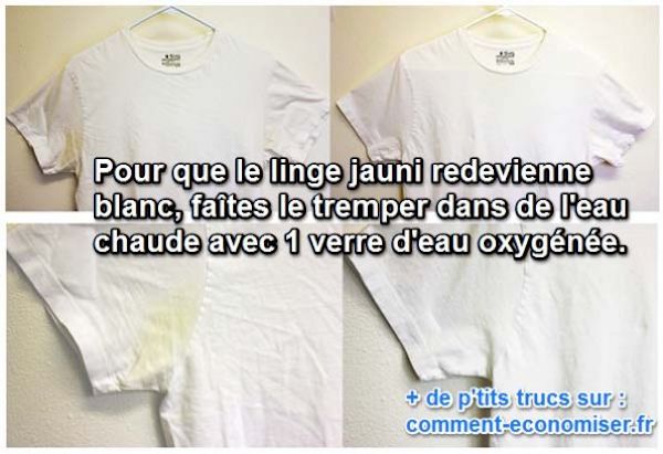 Comment Ravoir Un T Shirt Blanc Qui A Déteint L'Astuce Magique Pour Garder ses T-shirts en Coton Bien Blancs.