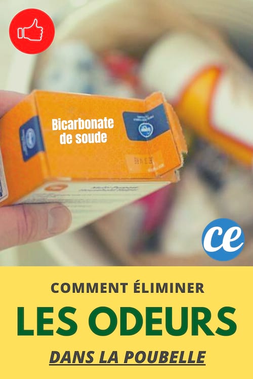 Du bicarbonate saupoudré dans la poubelle qui pue pour enlever les odeurs