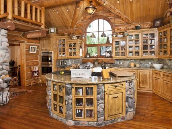Cuisine faites entièrement en bois