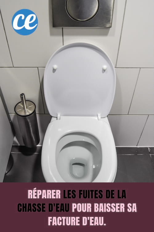 Facture de chasse d'eau : R&eacute;parer les fuites de la chasse d'eau pour baisser sa facture d'eau.