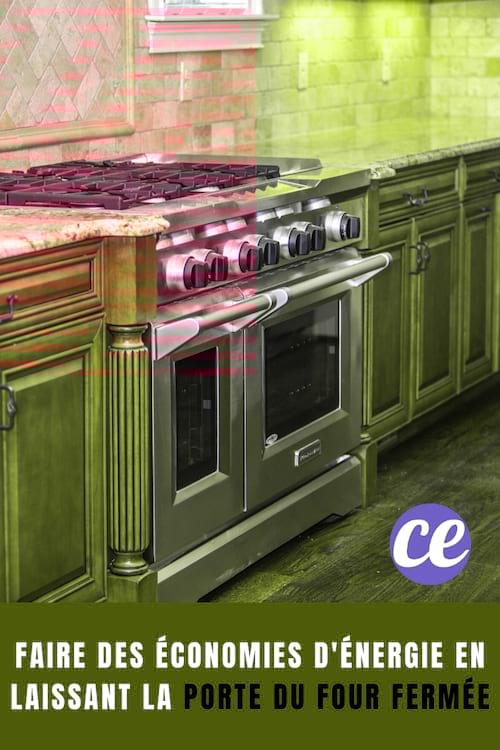 Four gris ferm&eacute; : Faire des &eacute;conomies d'&eacute;nergie en laissant la porte du four ferm&eacute;e