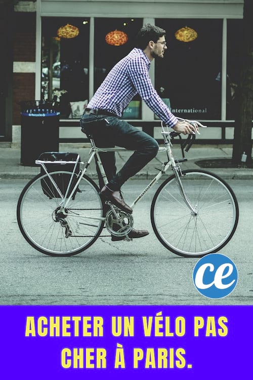 Un homme faisant du vélo : Acheter un Vélo pas Cher à Paris.