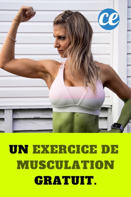Femme qui fait du sport : Un exercice de musculation gratuit.