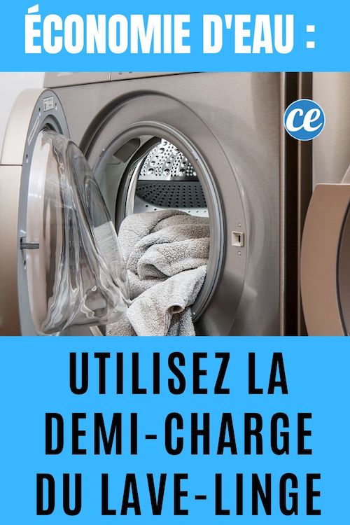Économie Eau Utilisez la DemiCharge de Votre LaveLinge.