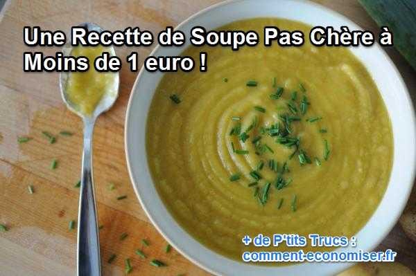 un bol de soupe de légumes pour un repas sain équilibré facile à faire et économique