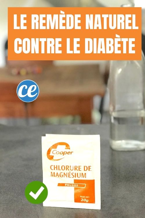 Un sachet de chlorure de magnesium