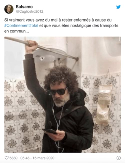 Blague sur le confinement et le travail