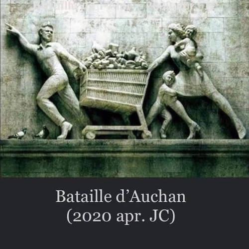 Blague sur les courses pendant le confinement