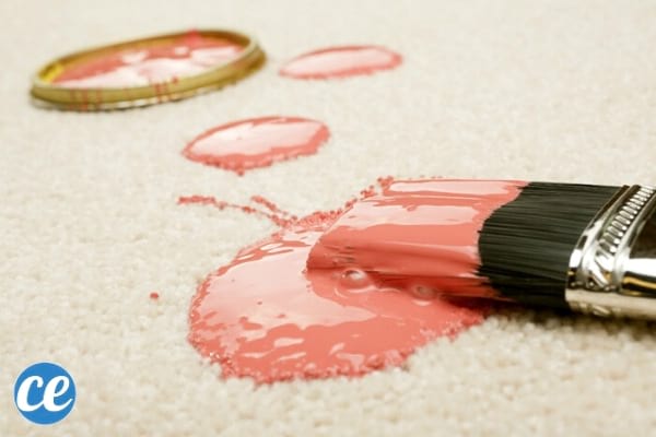 tahe de peinture sur du textile