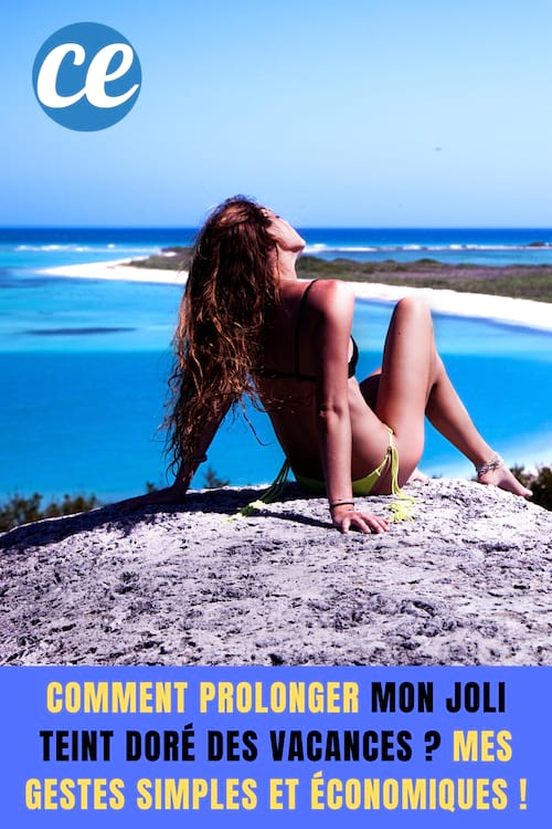 Femme bronzant sous le soleil : Comment prolonger mon Joli Teint Doré des Vacances ? Mes Gestes Simples et Économiques !