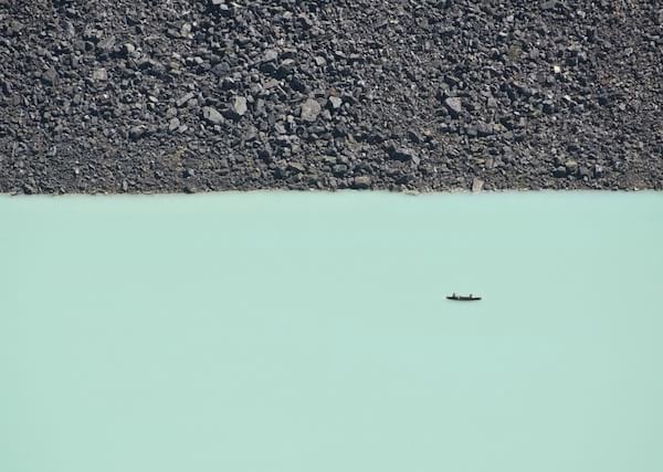 grand lac glacier au Canada