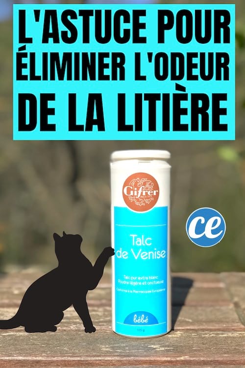 Talc to eliminate bad odors from cat litter
