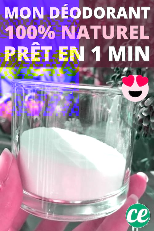 Un pot de déodorant en poudre bicarbonate et maizéna à la lavande fait maison