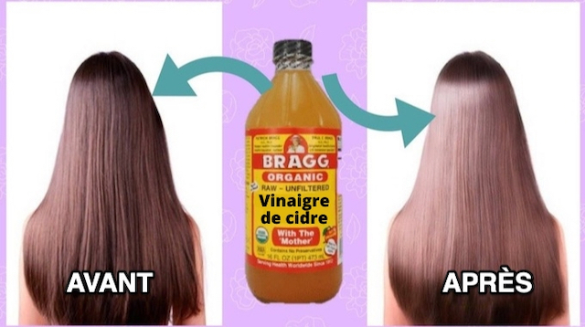 8 bienfaits du vinaigre de cidre pour les cheveux.