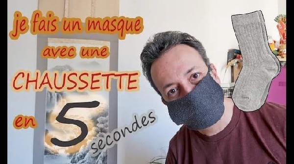 Comment Je Fabrique un Masque Avec une Chaussette En 5 Sec