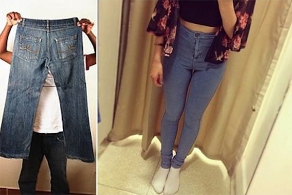 Essayer les jeans sans les essayer 