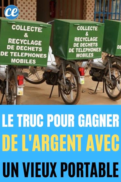 recyclez vos vieux mobiles pour gagner un peu d'argent