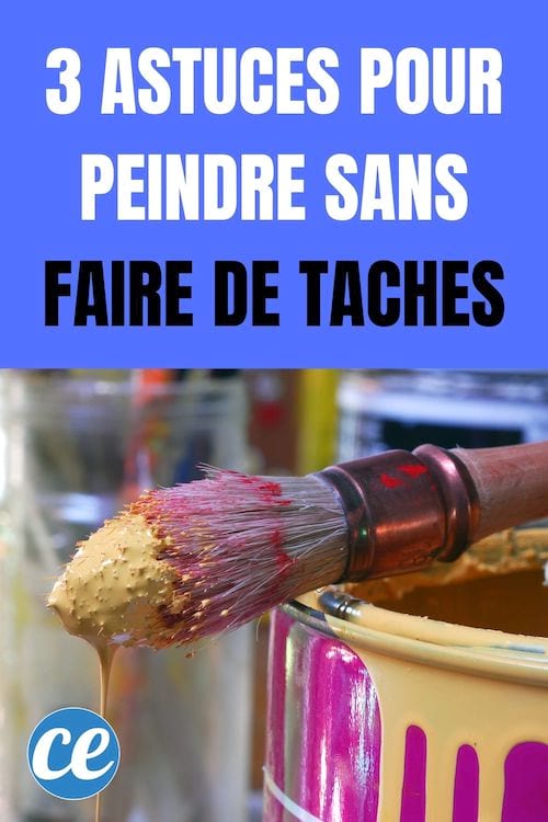 Un pot de peinture qui dégouline