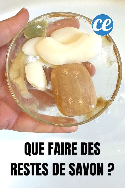 des restes de savons dans une coupelle pour être transformé en gel douche