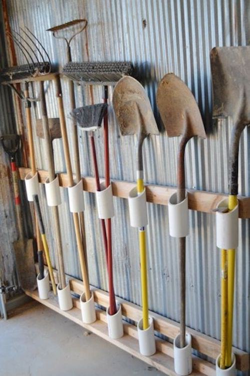 Organisateur d'outils de garage en PVC