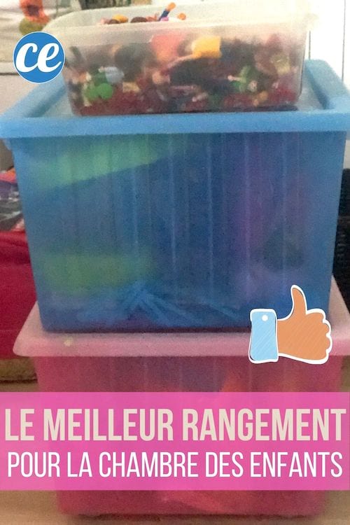Des boites transparents pour ranger les jouets des enfants