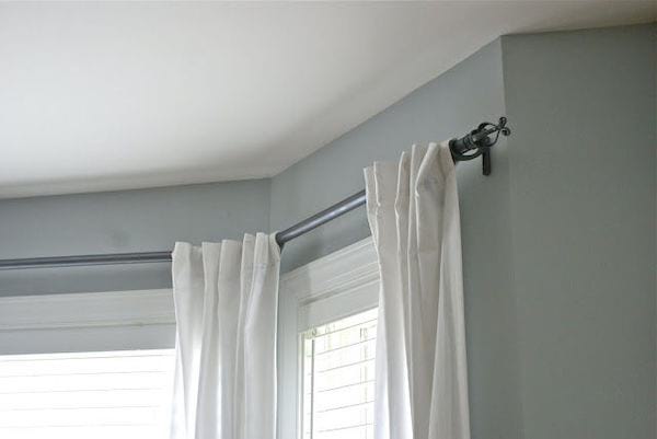 Tiges de rideaux en PVC