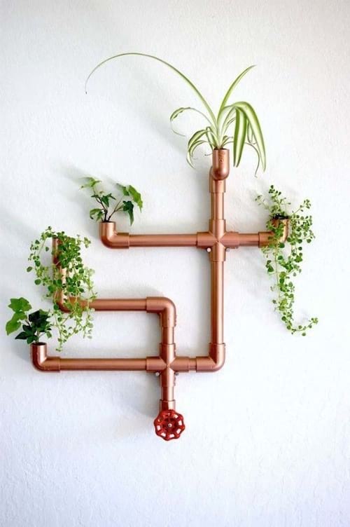 Tuyaux en PVC couleur cuivre