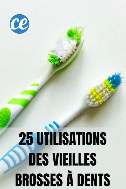 deux vieilles brosses à dents