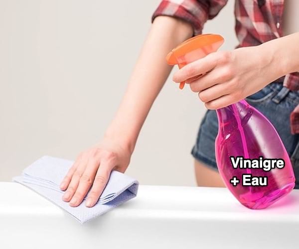 Désinfecter les surfaces avec du vinaigre blanc