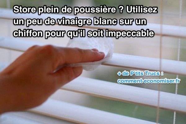 comment nettoyer store à lamelles facilement