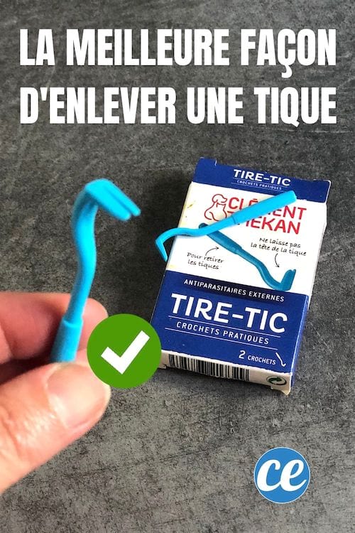 Un tire-tique pour enlever une tique