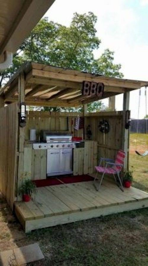 Espace entièrement dédié au barbecue 