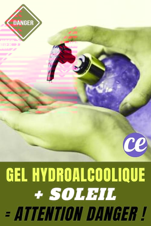 Gel Hydroalcoolique + Soleil = Attention Danger !