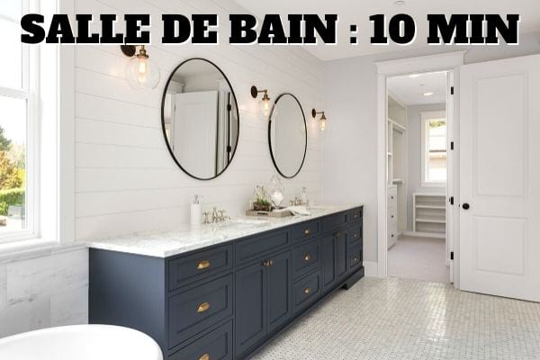 La méthode facile pour nettoyer la salle de bain en 10 minutes chrono.