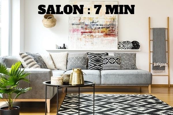 La méthode facile pour nettoyer le salon en 7 minutes chrono.