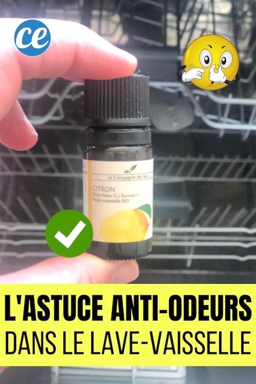 Huile essentielle au citron pour les mauvaises odeurs de lave-vaisselle 