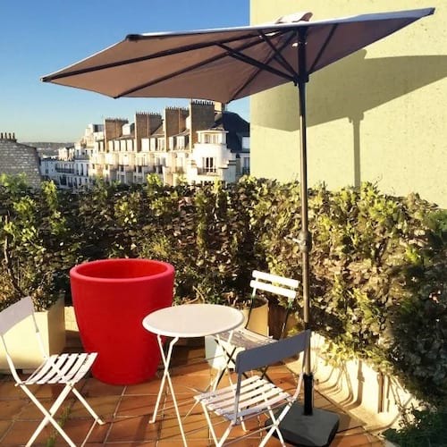 parasol pratique pour les petites terrasses