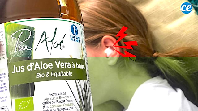 Du jus d'aloe vera pour soulager la douleur d'une otite