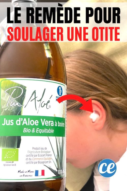 Du jus d'aloe vera pour soulager la douleur d'une otite