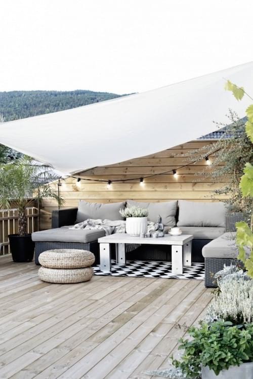 Guirlande lumineuse conviviale pour la terrasse