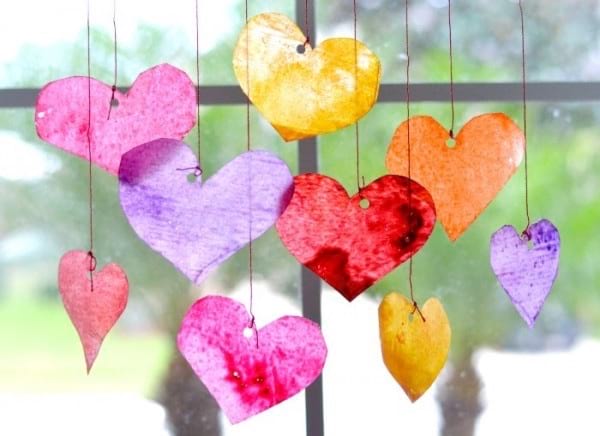 Des capteurs de soleil en forme de coeur 