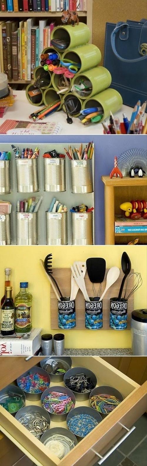 Plusieurs conserves pour faciliter le trie 